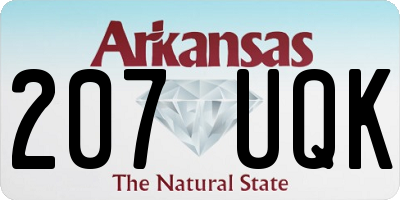 AR license plate 207UQK
