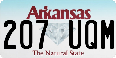 AR license plate 207UQM