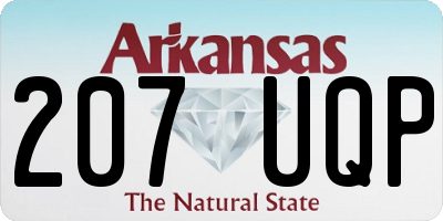 AR license plate 207UQP