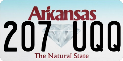 AR license plate 207UQQ