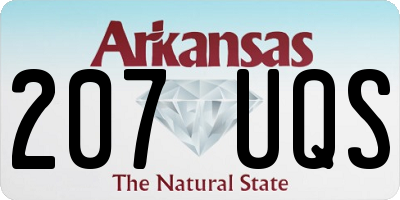 AR license plate 207UQS