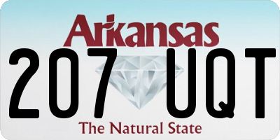 AR license plate 207UQT