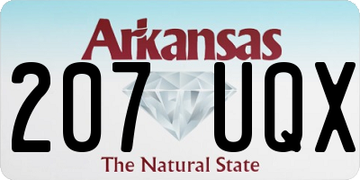 AR license plate 207UQX
