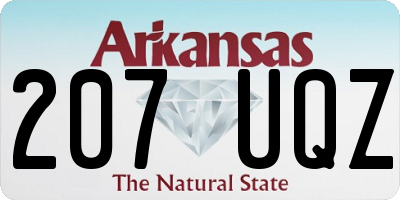 AR license plate 207UQZ