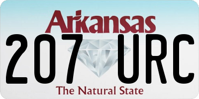 AR license plate 207URC