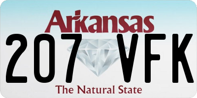 AR license plate 207VFK