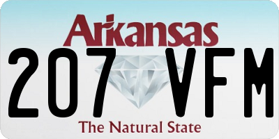 AR license plate 207VFM