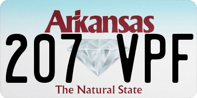 AR license plate 207VPF