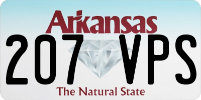 AR license plate 207VPS