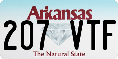 AR license plate 207VTF