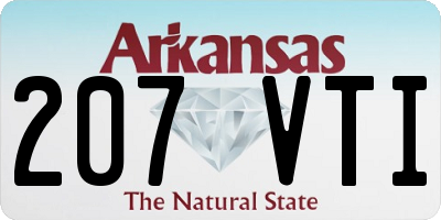 AR license plate 207VTI