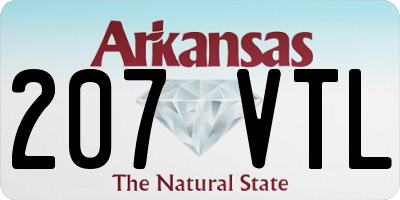AR license plate 207VTL