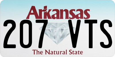 AR license plate 207VTS