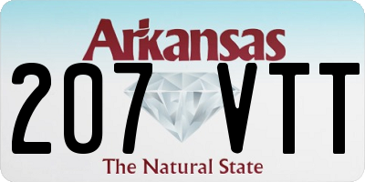AR license plate 207VTT