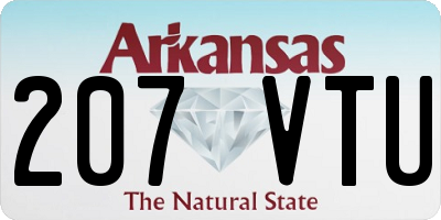 AR license plate 207VTU