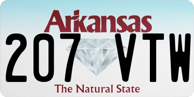 AR license plate 207VTW