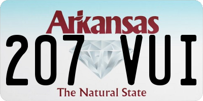 AR license plate 207VUI