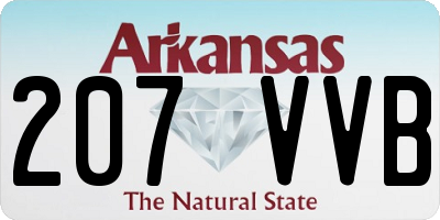 AR license plate 207VVB
