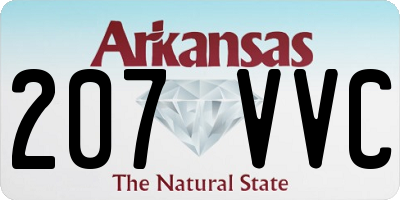 AR license plate 207VVC