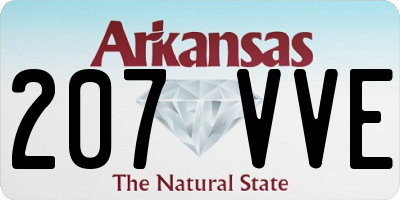 AR license plate 207VVE