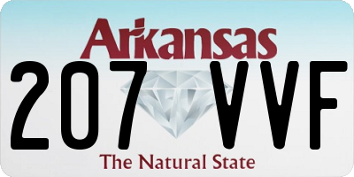 AR license plate 207VVF