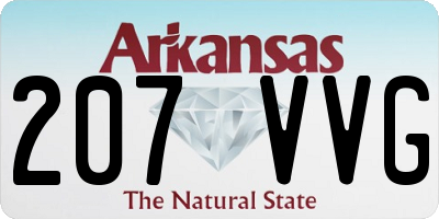 AR license plate 207VVG
