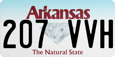 AR license plate 207VVH