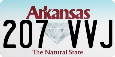 AR license plate 207VVJ