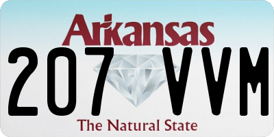AR license plate 207VVM
