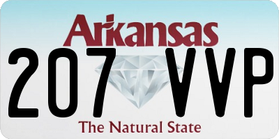 AR license plate 207VVP