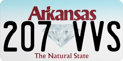 AR license plate 207VVS