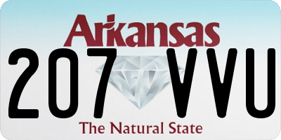 AR license plate 207VVU