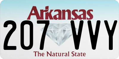 AR license plate 207VVY