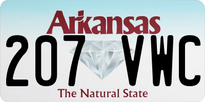 AR license plate 207VWC