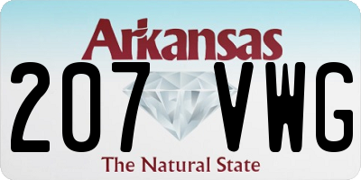 AR license plate 207VWG