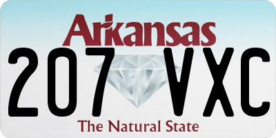 AR license plate 207VXC
