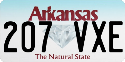 AR license plate 207VXE
