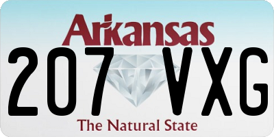 AR license plate 207VXG