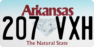 AR license plate 207VXH