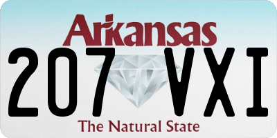 AR license plate 207VXI
