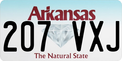 AR license plate 207VXJ