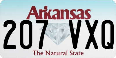 AR license plate 207VXQ
