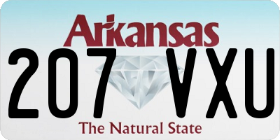 AR license plate 207VXU