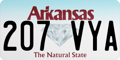 AR license plate 207VYA