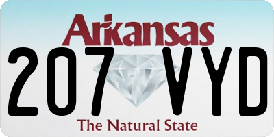 AR license plate 207VYD