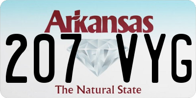 AR license plate 207VYG