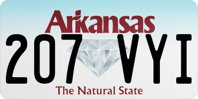 AR license plate 207VYI