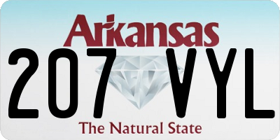 AR license plate 207VYL