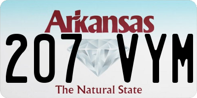 AR license plate 207VYM