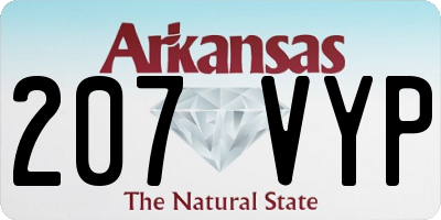AR license plate 207VYP
